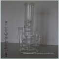 High Quality Borosilicate Glass Smoking Water Pipe Hookah with Ground Joint